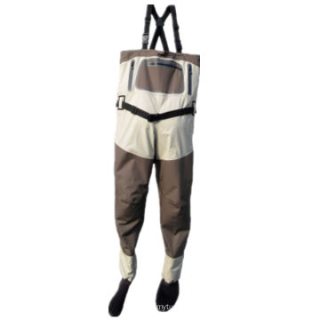 Waterproof Breathable Chest Wader Carriage Bags Fly Fishing Waders with Hip Straps
